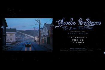 Phoebe Bridgers - The Lost Tour 2026 Isaac Wood, Phoebe Bridgers at The O2 on 1 December 2026 gig poster