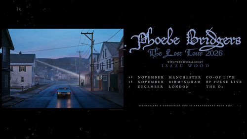 Phoebe Bridgers The Lost Tour 2026 Isaac Wood, Phoebe Bridgers november 2026 to december 2026 tour poster