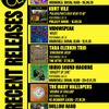 Recent Releases The Bug Club, Hollow Hand, Ibibio Sound Machine, The Mary Wallopers, Tara Clerkin Trio, Widowspeak, Kurt Vile gig poster