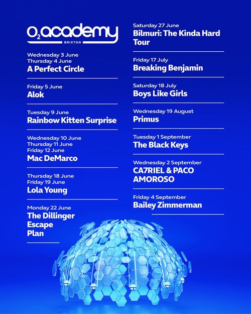 O2 Academy Brixton Events Alok at O2 Academy Brixton on 5 June 2026 gig poster