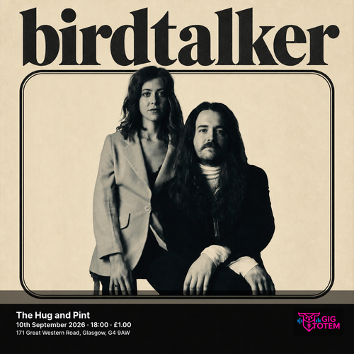 Birdtalker at The Hug and Pint on 10 September 2026 gig poster