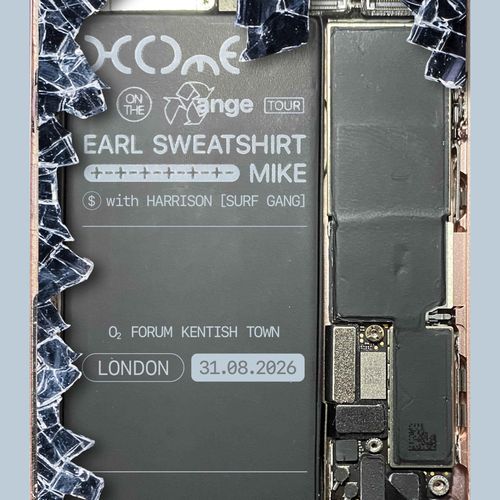 EARL SWEATSHIRT & MIKE Earl Sweatshirt, HARRISON [SURF GANG], M.I.K.E. at O2 FORUM KENTISH TOWN on 31 August 2026 gig poster