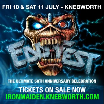 Eddie Fest - The Ultimate 50th Anniversary Celebration Airbourne, The HU, The Almighty, The Darkness, Eddie Fest, Iron Maiden at Knebworth House on 11 July 2026 gig poster