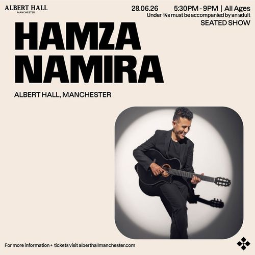 HAMZA NAMIRA at ALBERT HALL on 28 June 2026 gig poster