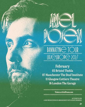 Ariel Posen Bannatyne Tour UK/Europe 2027 Ariel Posen february 2027 tour poster