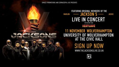 THE JACKSONS LIVE IN CONCERT Heatwave, The Jacksons at Civic Hall on 11 November 2026 gig poster