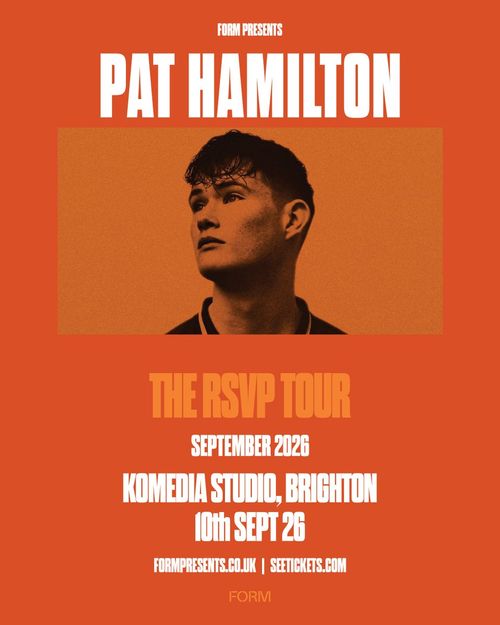 PAT HAMILTON - THE RSVP TOUR Pat Hamilton at KOMEDIA STUDIO on 10 September 2026 gig poster