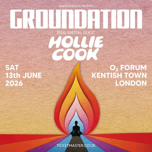 GROUNDATION Hollie Cook at O2 FORUM on 13 June 2026 gig poster