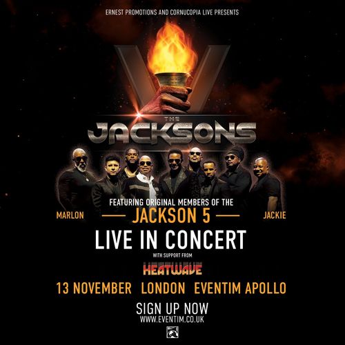 THE JACKSONS LIVE IN CONCERT Heatwave, The Jacksons at Eventim Apollo on 13 November 2026 gig poster