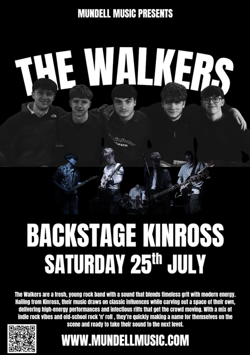 THE WALKERS at Backstage on 25 July 2026 gig poster
