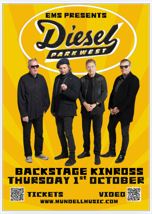 Diesel at Backstage on 1 October 2026 gig poster