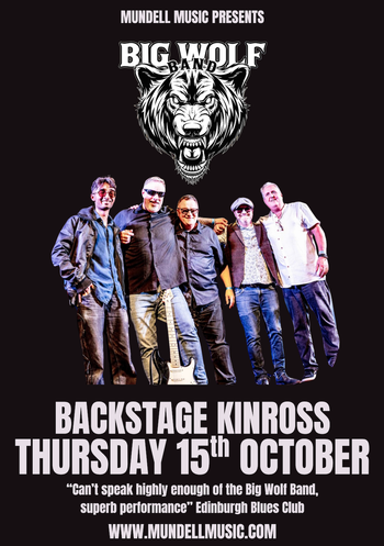 BIG WOLF BAND at Backstage on 15 October 2026 gig poster