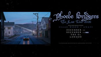 Phoebe Bridgers The Lost Tour 2026 Phoebe Bridgers, Isaac Wood, Anaïs december 2026 tour poster