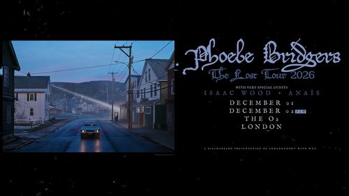 Phoebe Bridgers The Lost Tour 2026 Phoebe Bridgers, Isaac Wood, Anaïs december 2026 tour poster