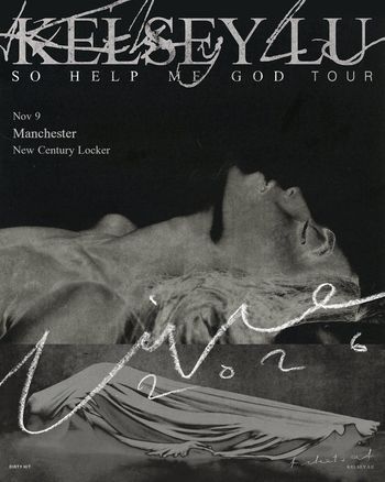 Kelsey Lu - So Help Me God Tour Kelsey Lu at New Century Locker on 9 November 2026 gig poster