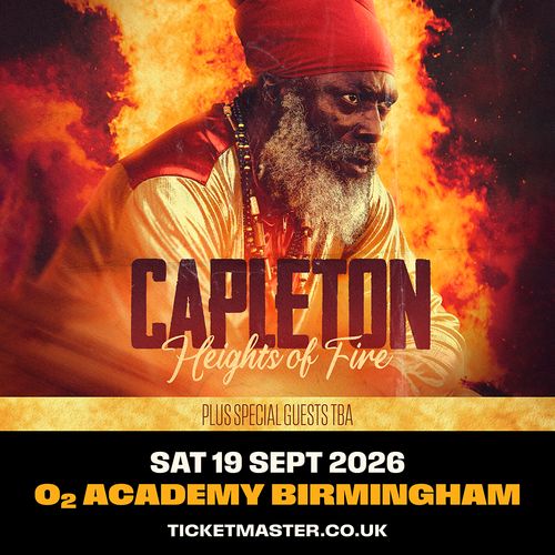 Capleton - Heights of Fire Capleton at O2 Academy Birmingham on 19 September 2026 gig poster