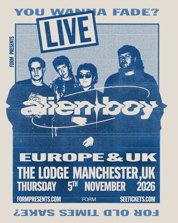 alienboy LIVE alienboy at The Lodge on 5 November 2026 gig poster