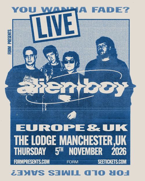 alienboy LIVE alienboy at The Lodge on 5 November 2026 gig poster