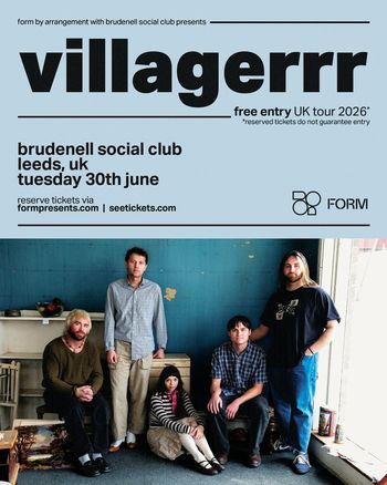 villagerrr at brudenell social club on 30 June 2026 gig poster
