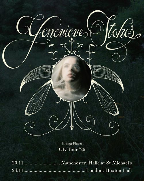 Genevieve Stokes - Hiding Places UK Tour '26 Genevieve Stokes november 2026 tour poster