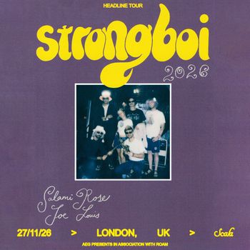 strongboi 2026 Salani Rose, strongboi, Joe Louis at Scab on 27 November 2026 gig poster