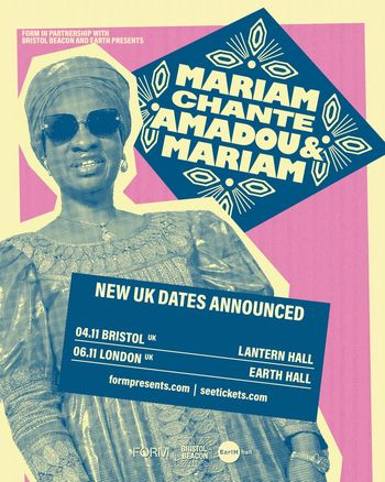 Mariam Chante Amadou & Mariam november 2026 tour poster