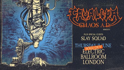 Cavalera - Chaos A.D. Cavalera, Slay Squad at Electric Ballroom on 11 June 2026 gig poster