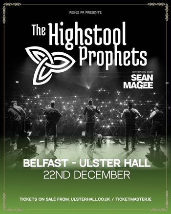 The Highstool Prophets Sean Magee at Ulster Hall on 22 December 2026 gig poster