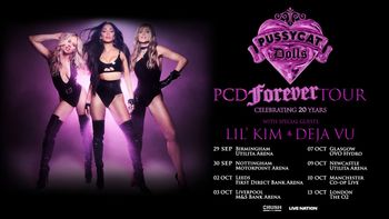 Pussycat Dolls PCD Forever Tour Celebrating 20 Years Pussycat Dolls, Lil’ Kim, Deja Vu september 2026 to october 2026 tour poster
