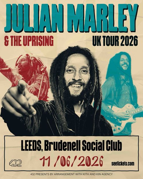 JULIAN MARLEY & THE UPRISING UK TOUR 2026 JULIAN MARLEY & THE UPRISING at Brudenell Social Club on 11 June 2026 gig poster