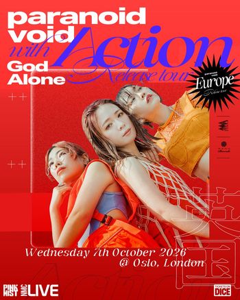 paranoid void with Action - Release tour God Alone., paranoid void, The Action at Oslo on 7 October 2026 gig poster