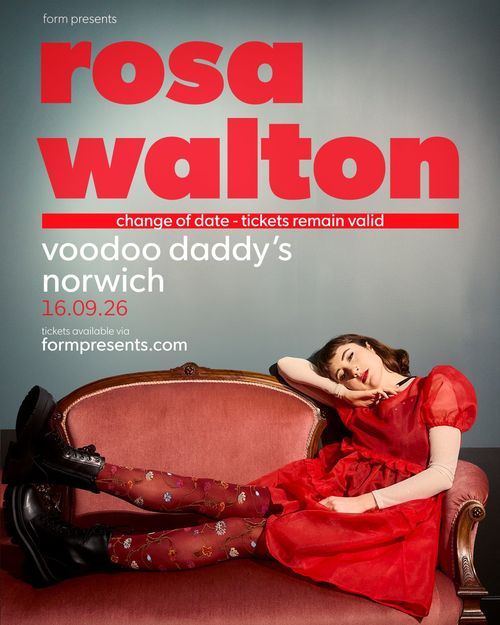 rosa walton at voodoo daddy’s on 16 September 2026 gig poster