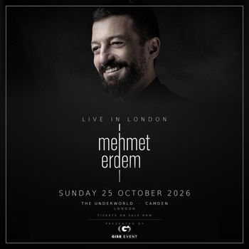 Mehmet Erdem at The Underworld on 25 October 2026 gig poster