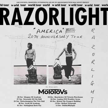 Razorlight "America" 20th Anniversary Tour Razorlight, The Molotovs at Telegraph on 13 December 2026 gig poster