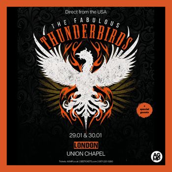 The Fabulous Thunderbirds january 2026 tour poster