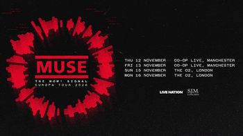 Muse - The Wow! Signal Europa Tour 2026 Muse november 2026 tour poster