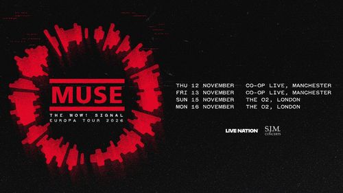 Muse - The Wow! Signal Europa Tour 2026 Muse november 2026 tour poster