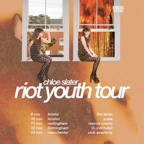 chloe slater riot youth tour Chloe Slater november 2026 tour poster