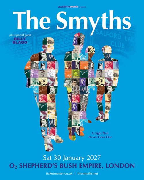 The Smyths Billy Blagg at O2 Shepherd's Bush Empire on 30 January 2027 gig poster