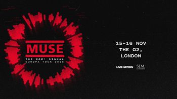 MUSE - The Wow! Signal Europa Tour 2026 Muse november 2026 tour poster