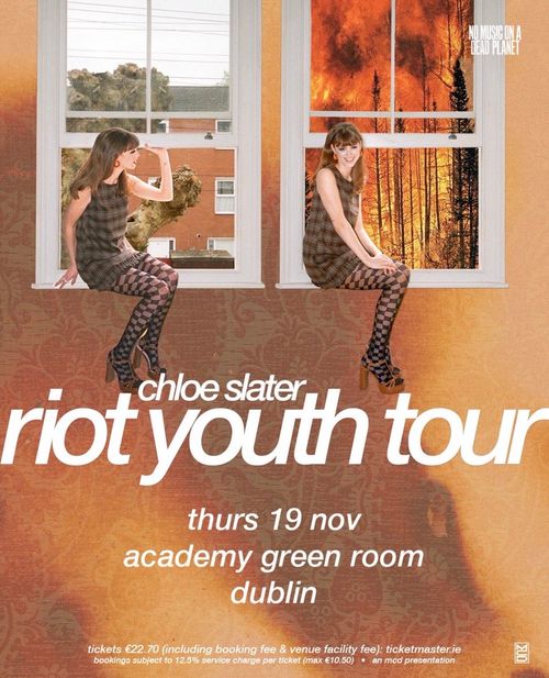 chloe slater riot youth tour Chloe Slater at academy green room on 19 November 2026 gig poster