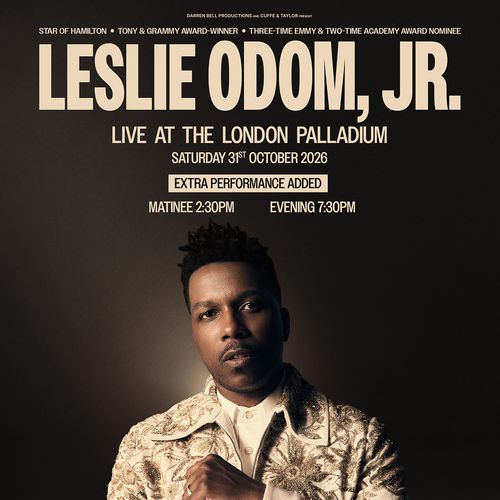 Leslie Odom, Jr. Live at the London Palladium Leslie Odom, Jr. at London Palladium on 31 October 2026 gig poster