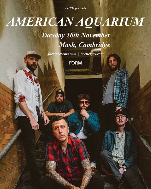 AMERICAN AQUARIUM at Mash on 10 November 2026 gig poster