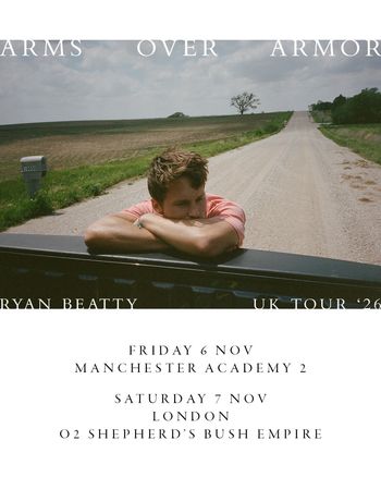 Arms Over Armor - Ryan Beatty UK Tour '26 Ryan Beatty november 2026 tour poster