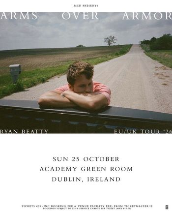 ARMS OVER ARMOR Ryan Beatty at Academy Green Room on 25 October 2026 gig poster