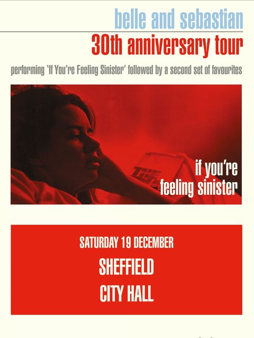 belle and sebastian 30th anniversary tour Belle and Sebastian at CITY HALL on 19 December 2026 gig poster