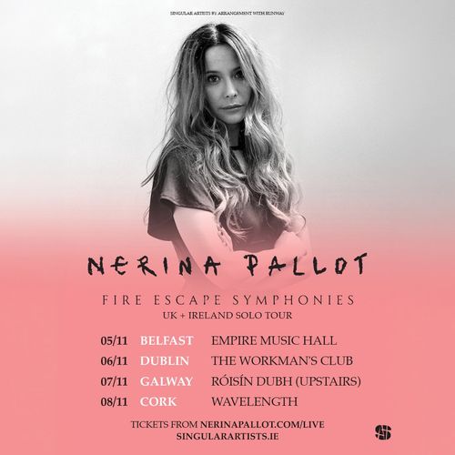 Nerina Pallot - Fire Escape Symphonies UK + Ireland Solo Tour Nerina Pallot november 2026 tour poster