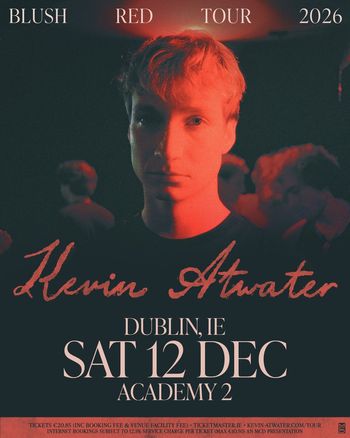 Kevin Atwater at Academy 2 on 12 December 2026 gig poster