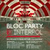 Bloc Party & Interpol UK & Ireland Co-Headline Tour Heartworms, Interpol, Bloc Party gig poster
