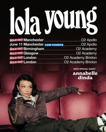 lola young at O2 Apollo on 11 June 2026 gig poster